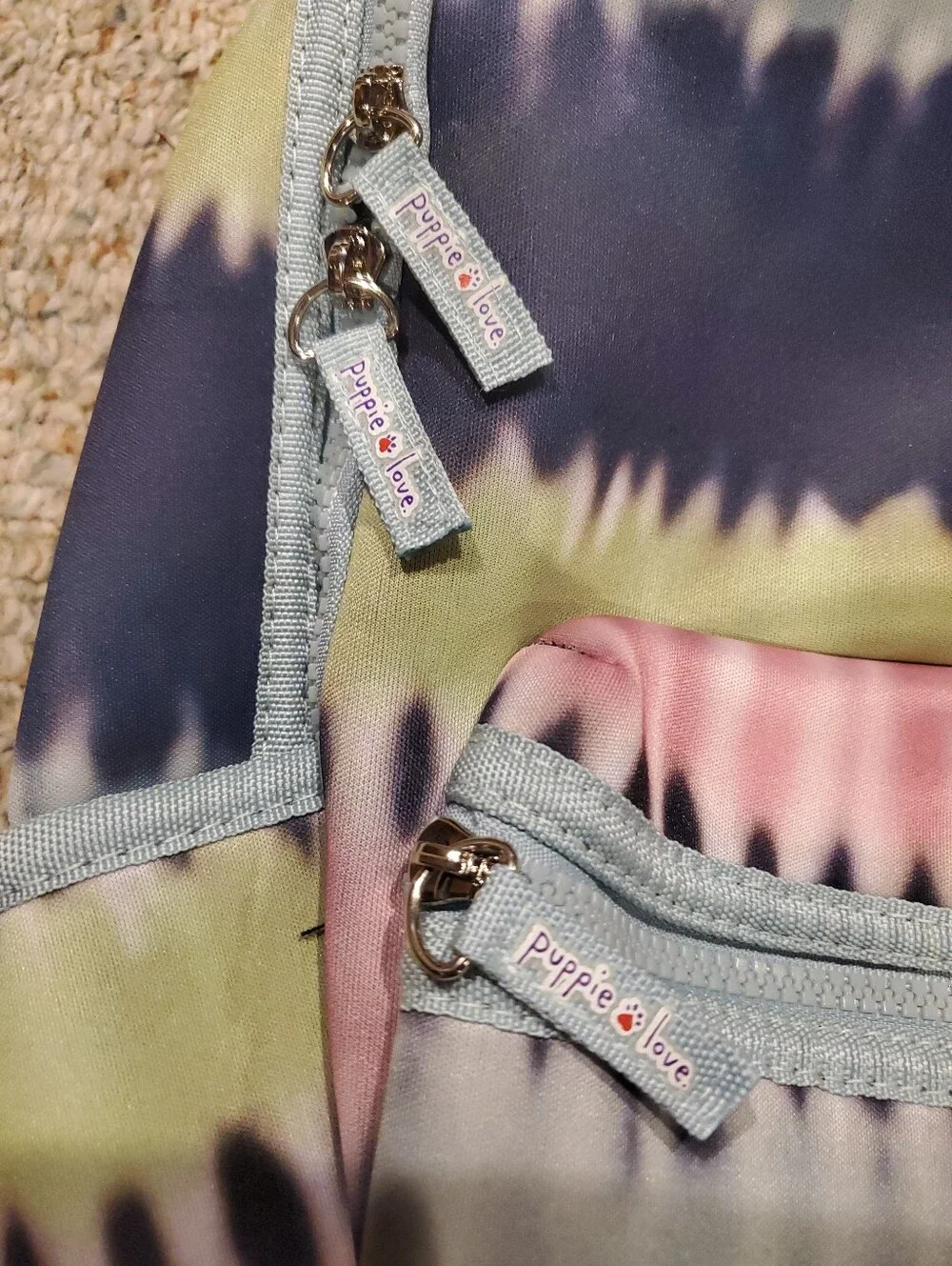 NWOT Puppie Love Tie Dye Backpack